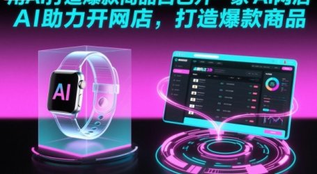 用AI打造爆款商品自己开一家AI网店，AI助力开网店，打造爆款商品