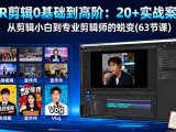 PR剪辑0基础到高阶：20+实战案例，从剪辑小白到专业剪辑师的蜕变(63节课