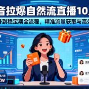 抖音拉爆自然流直播10月：从起号到稳定期全流程，精准流量获取与高效变现