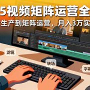 2025短视频矩阵运营全攻略:从素材生产到矩阵运营,月入3万实操指南