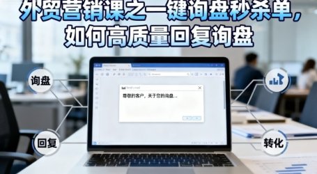 外贸营销课之一键询盘秒杀单,如何高质量回复询盘
