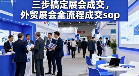 三步搞定展会成交，外贸展会全流程成交sop
