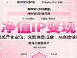 高净值IP变现课：小红书差异化定位，文案点赞成金， AI高效做短视频