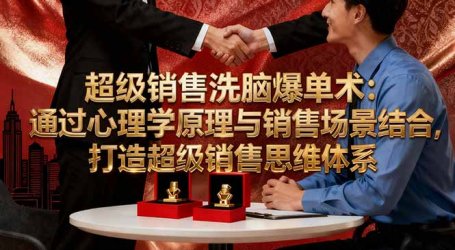 超级销售洗脑爆单术:通过心理学原理与销售场景结合,打造超级销售思维体系