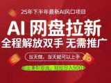 AI网盘推广，完全解放双手，轻松日入500+，真正实现睡后收入