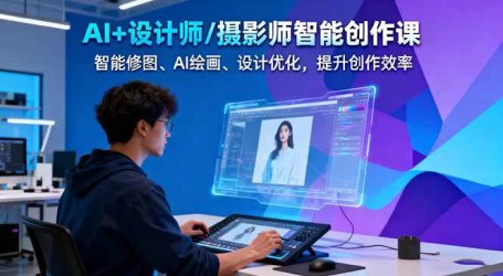AI+设计师/摄影师智能创作课:智能修图、AI绘画、设计优化,提升创作效率