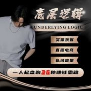 一个人起盘的底层逻辑,私域流量-直播电商-实体获客,一人起盘的36种賺钱思路