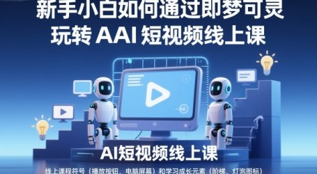 新手小白如何通过即梦可灵玩转AI短视频线上课
