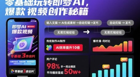 零基础玩转即梦AI,爆款视频创作秘籍