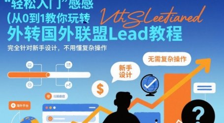 国外联盟賺美刀项目,从0到1教你玩转国外联盟Lead教程,纯新手可操作性100%