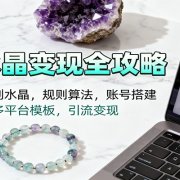 水晶小红书起号课:辨别水晶,规则算法,账号搭建,多平台模板,引流变现