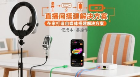 直播间搭建解决方案，在家打造自媒体搭建解决方案