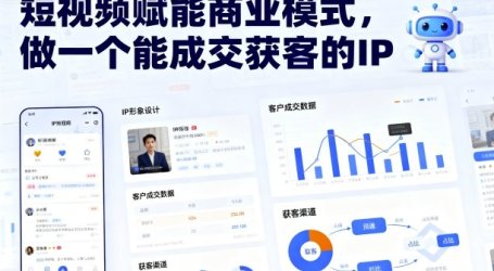 短视频赋能商业模式,做一个能成交获客的IP(更新)