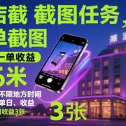 酒店截图任务，简单截图，15秒一单收益0.6米，一部手机不限地方时间，可矩阵单日收益3张【揭秘】
