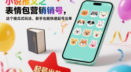 小说推文之表情包营销号,这个傻瓜式玩法,新手也能快速起号出单