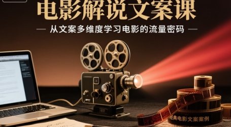 电影解说文案课,从文案多维度学习电影的流量密码