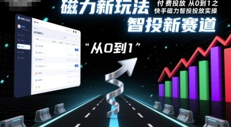 付费投放从0到1之快手磁力智投投放实操,磁力新玩法,智投新赛道
