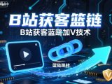 B站获客篮链跳转加V技术，B站获客蓝链跳转技术