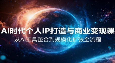 AI时代个人IP打造与商业变现课，从AI工具整合到规模化扩张全流程