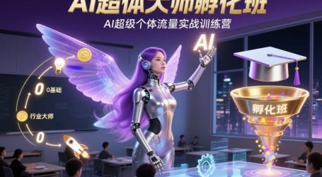 AI超体大师孵化班，AI超级个体流量实战训练营