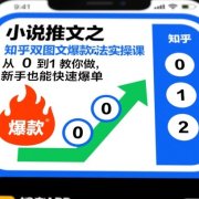小说推文之知乎双图文爆款玩法实操课，从0到1教你做，新手也能快速爆单
