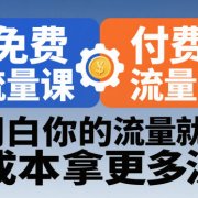 拼多多免费流量课+付费流量课,搞明白你的流量就来了,低成本拿更多流量