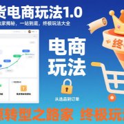 不备货电商玩法1.0，​无货源转型之路独家揭秘，一站到底，终极玩法大全