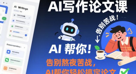 AI写作论文课,告别熬夜苦战,AI帮你轻松搞定论文