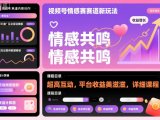 视频号情感赛道新玩法,超高互动,平台收益美滋滋,详细课程