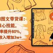 女装AI图文带货课:38项核心技能,素材效率提升80%,月带货收入增加3w+