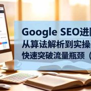 Google SEO进阶课:从算法解析到实操落地,快速突破流量瓶颈(92节课