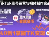 2025最新TikTok账号运营与视频制作实战全流程,从0到1掌握TK变现(含11月最新TK搬运技术)
