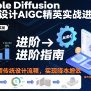 Stable Diffusion工业设计AIGC精英实战进阶营,彻底颠覆传统设计流程,实现降本增效
