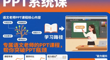 PPT系统课,专属语文老师的PPT课程,帮你突破PPT瓶颈